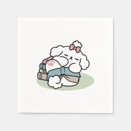 Guardanapo De Papel Antes da hora de dormir com o meu pai - livro e cã