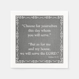 Guardanapo De Papel Antiga Citação de Escrituras de Bíblia do Testamen