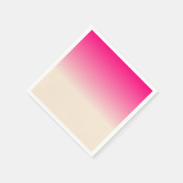 Guardanapo De Papel Antigo Branco e Céu de Inverno Rosa Padrão Ombre