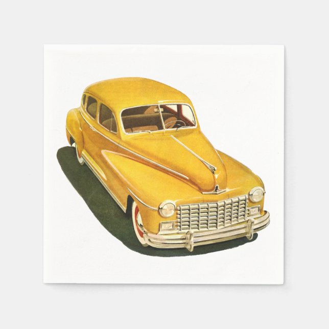 Guardanapo De Papel Antigo Papel Carro Napkins (Frente)