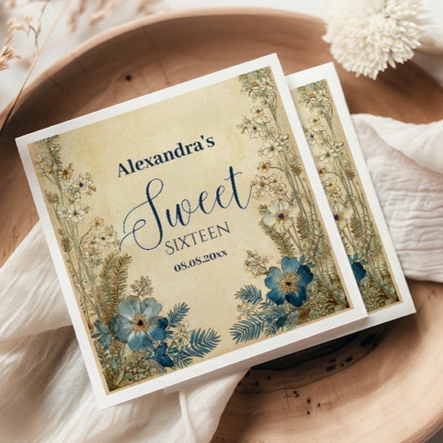 Guardanapo De Papel Antique Botanical Art Nouveau Sweet Sixteen (Criador carregado)