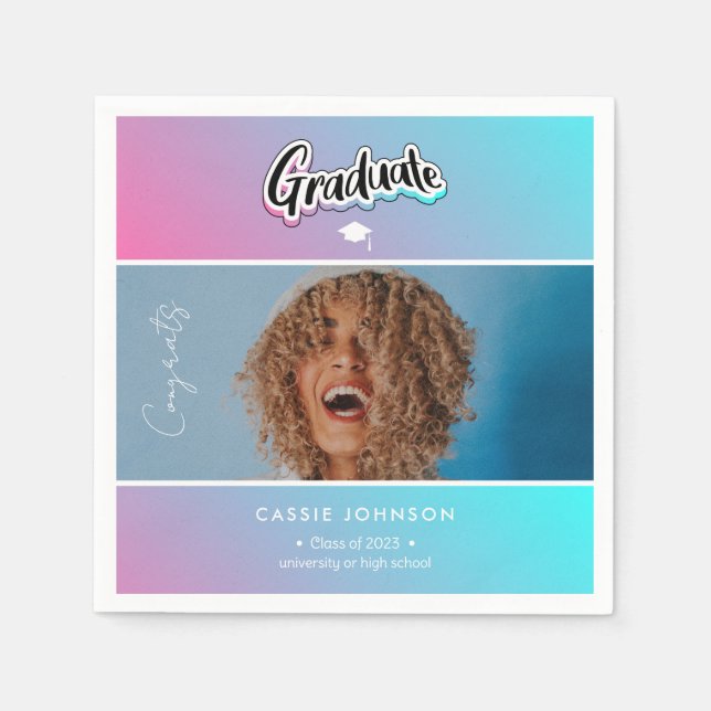 Guardanapo De Papel Anúncio de graduação (Frente)