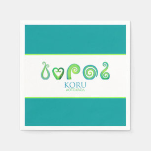 Guardanapo De Papel Aotearoa Nova Zelândia Koru - Verde
