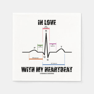 Guardanapo De Papel Apaixonado Pelo Meu Eletrocardiograma ECG