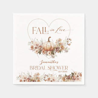 Guardanapo De Papel Apaixonado Pumpkin Chá de panela de flor selvagem