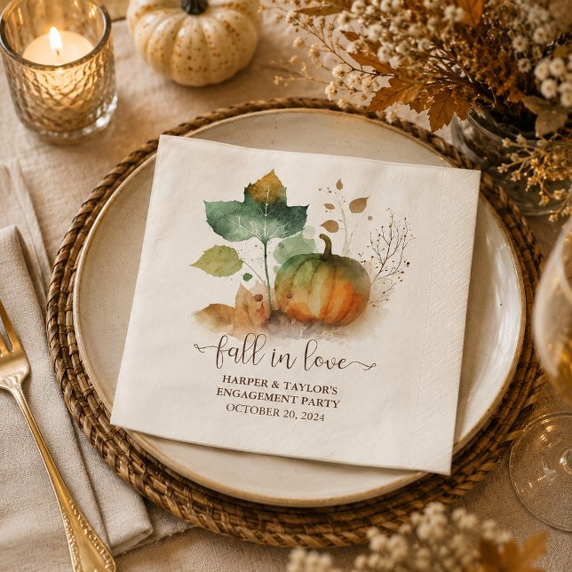 Guardanapo De Papel Apaixonar-Se Pumpkin Elegante Russo (Criador carregado)