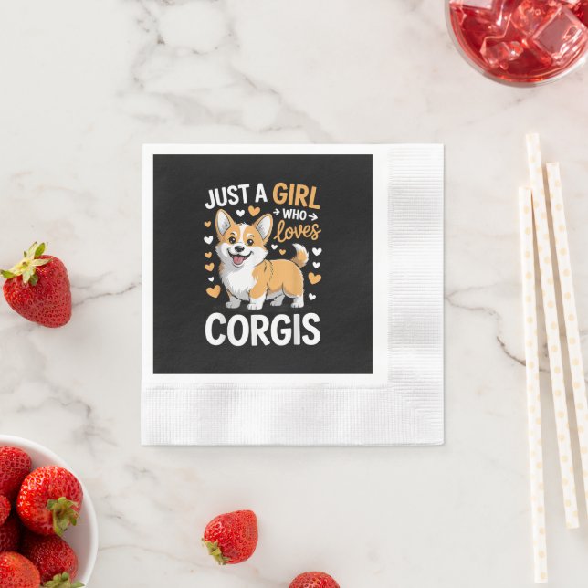 Guardanapo De Papel Apenas Uma Garota Que Ama Corgis (Insitu)