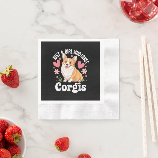 Guardanapo De Papel Apenas uma garota que ama Corgis (Insitu)