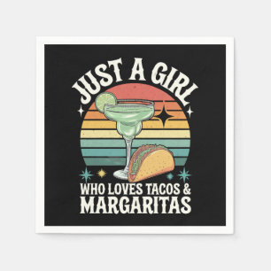 Guardanapo De Papel Apenas Uma Garota Que Ama Tacos E Margarita Mexica