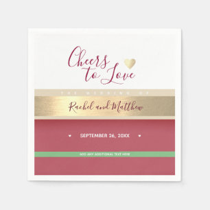 Guardanapo De Papel aplausos! aplausos de casamento para amar elegant