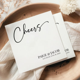 Guardanapo De Papel Aplausos Clássico Casamento Mínimo Moderno e Minim