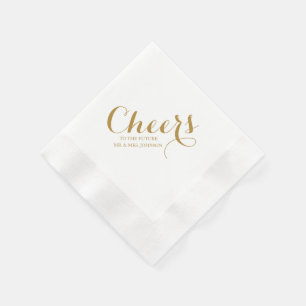 Guardanapo De Papel Aplausos modernos para o futuro casamento da mr &