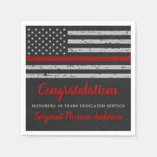 Guardanapo De Papel Aposentação de Bombeiros do Partido da Sinalizador