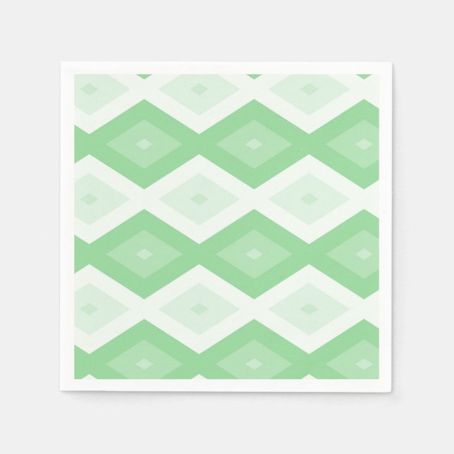Guardanapo De Papel Apple green diamond pattern (Frente)