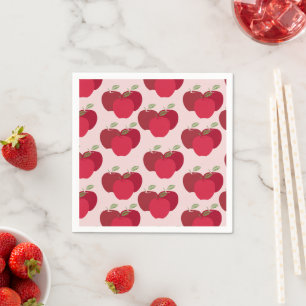 Guardanapo De Papel Apple Patterno Cocktail Napkins para Partidas