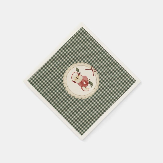 Guardanapo De Papel Appley Ever After gingham vintage  (Canto)