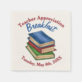 Guardanapo De Papel Apreciação do Professor Festa de Reforma do Café d