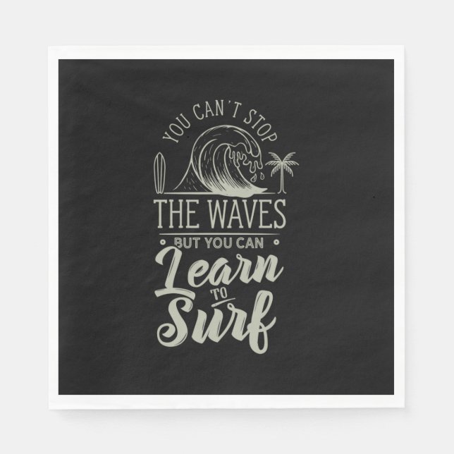 Guardanapo De Papel Aprender ao Surf (Frente)