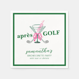 Guardanapo De Papel Aprés Golf Martini Coquette Laço Festa de Solteira