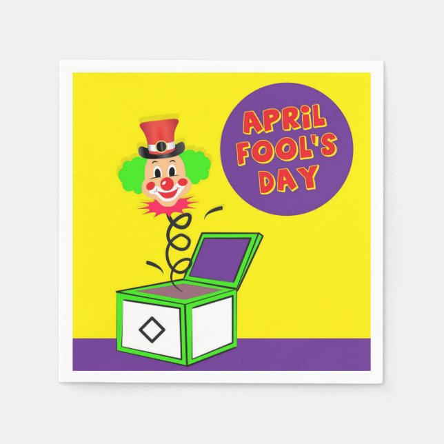 Guardanapo De Papel April Fools Paper Napkins (Frente)