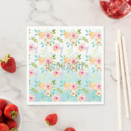 Guardanapo De Papel Aqua Ombre Amarelo-rosa