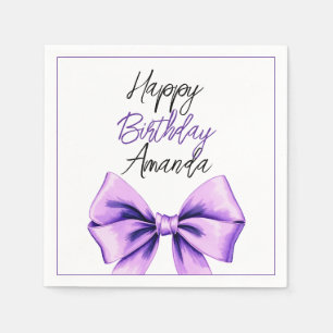 Guardanapo De Papel Aquarela Arco Roxo Doce 16 Aniversário