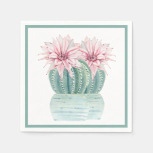Guardanapo De Papel Aquarela Cactus