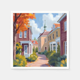 Guardanapo De Papel Aquarela de Newport Rhode Island