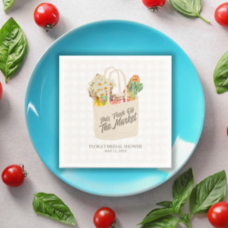 Guardanapo De Papel Aquarela Fresca do Chá de panela de Mercado