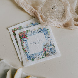Guardanapo De Papel Aquarela Grécia | Casamento