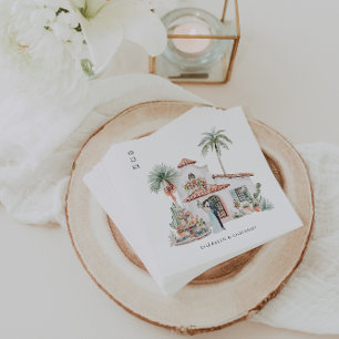 Guardanapo De Papel Aquarela México Hacienda Casamento