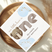 Aquarela nosso pequeno urso é um aniversário de be