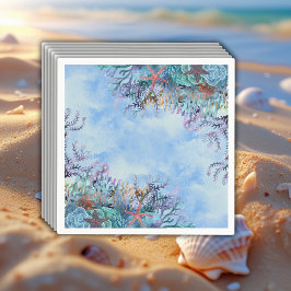 Guardanapo De Papel Aquarela sob o Chá de fraldas Maravilha