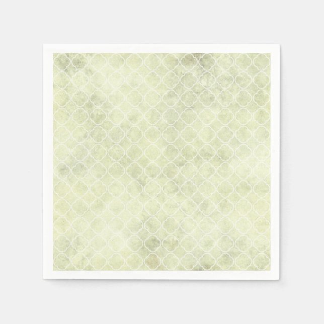 Guardanapo De Papel Aquarela Verde Absracto Pastel (Frente)