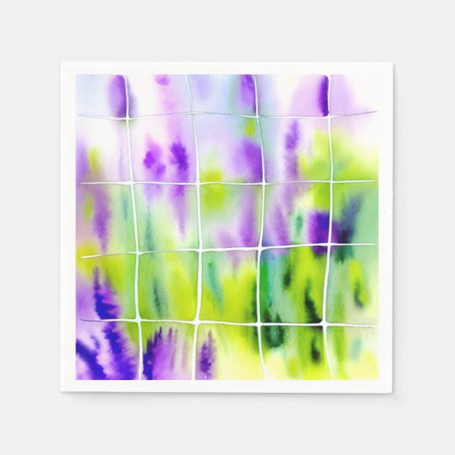 Guardanapo De Papel Aquarell Lavendel Wiese (Frente)