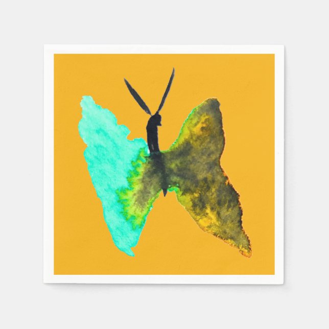 Guardanapo De Papel Aquário-aquário-borboleta bonito (Frente)