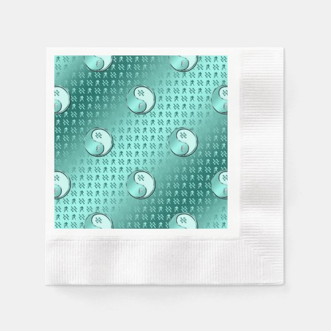 Guardanapo De Papel Aquário o Portador de Água (Frente)