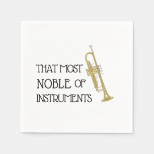 Guardanapo De Papel Aquele mais nobre dos instrumentos - Trumpet Napki