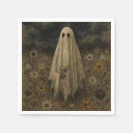 Guardanapo De Papel Aqui para a Festa de Halloween "Boos"