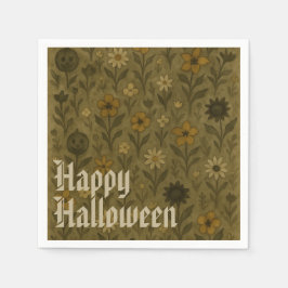 Guardanapo De Papel Aqui para o "Boos" Feliz Dia das Bruxas