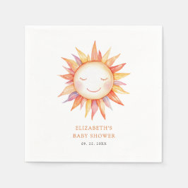 Guardanapo De Papel Aqui vem o Chá de fraldas do Filho