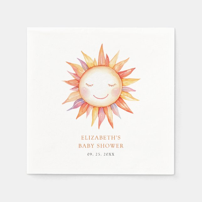 Guardanapo De Papel Aqui vem o Chá de fraldas do Filho (Frente)