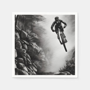 Guardanapo De Papel Ar de Captura - Esquema do Lápis Digital de Bike d