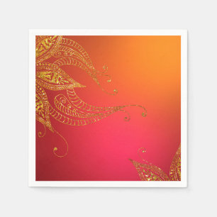 Guardanapo De Papel Árabe Gold Foil
