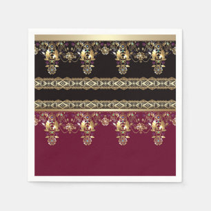Guardanapo De Papel Arábico antigo decorativo oriental barroco orname