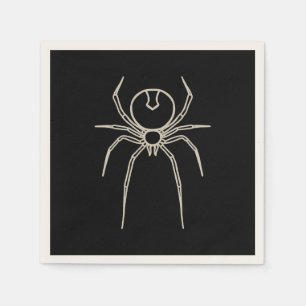 Guardanapo De Papel Aranha - Bat Black e Bone White