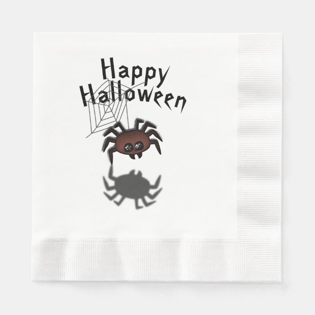 Guardanapo De Papel Aranha Halloween (Frente)