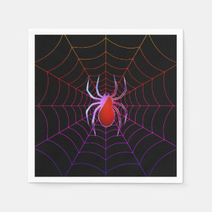 Guardanapo De Papel Aranha-neon e teia-aranha