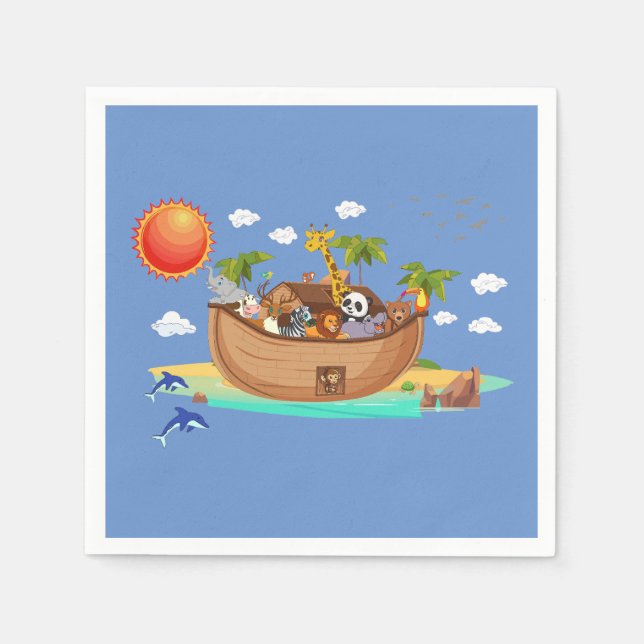 Guardanapo De Papel Arca de Noah (Frente)