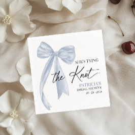 Guardanapo De Papel Arco Azul Dusty Ela é Chá de panela Casando